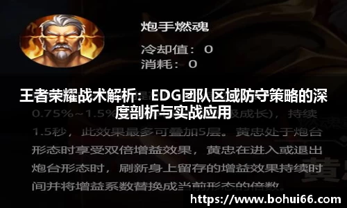 王者荣耀战术解析：EDG团队区域防守策略的深度剖析与实战应用