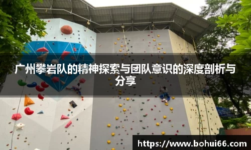 广州攀岩队的精神探索与团队意识的深度剖析与分享